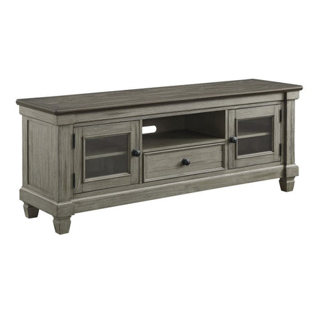 Granby Antique Gray 64" TV Stand - Ornate Home