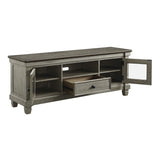 Granby Antique Gray 64" TV Stand - Ornate Home