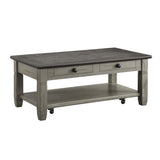 Granby Antique Gray Cocktail Table - Ornate Home