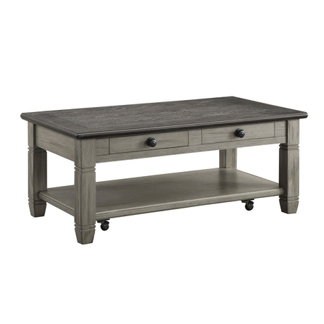 Granby Antique Gray Cocktail Table - Ornate Home