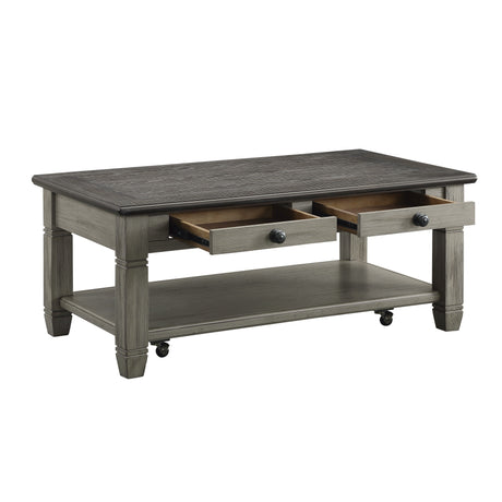 Granby Antique Gray Cocktail Table - Ornate Home