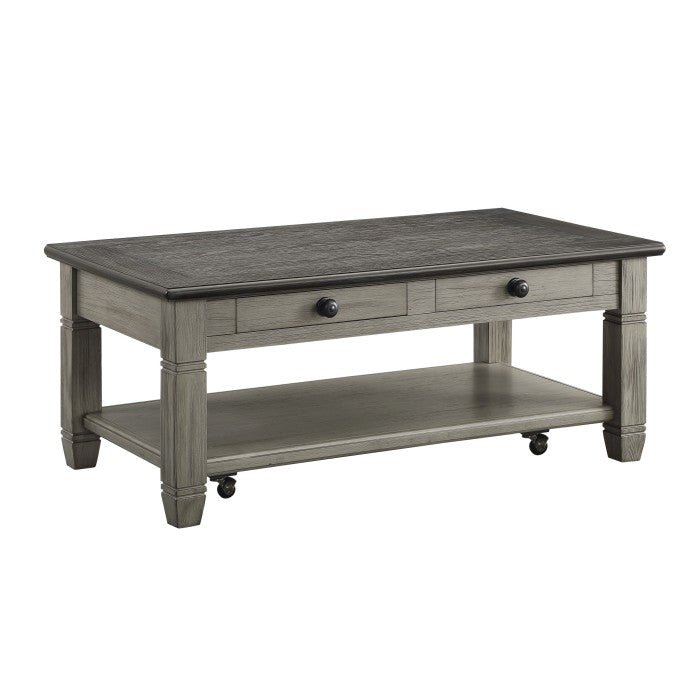 Granby Antique Gray Cocktail Table - Ornate Home