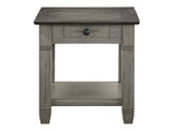 Granby Antique Gray End Table - Ornate Home