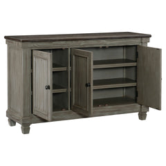 Granby Antique Gray Server - Ornate Home