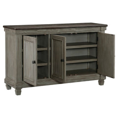 Granby Antique Gray Server - Ornate Home