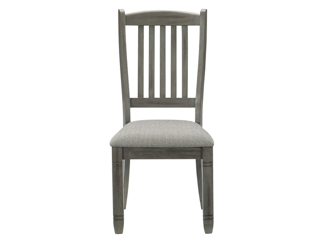Granby Antique Gray Side Chair (Set of 2) - Ornate Home