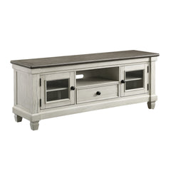 Granby Antique White 64" TV Stand - Ornate Home