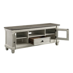 Granby Antique White 64" TV Stand - Ornate Home