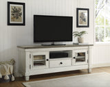 Granby Antique White 64" TV Stand - Ornate Home