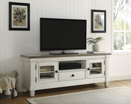 Granby Antique White 64" TV Stand - Ornate Home