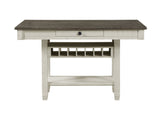 Granby Antique White And Rosy Brown Counter Height Table - Ornate Home