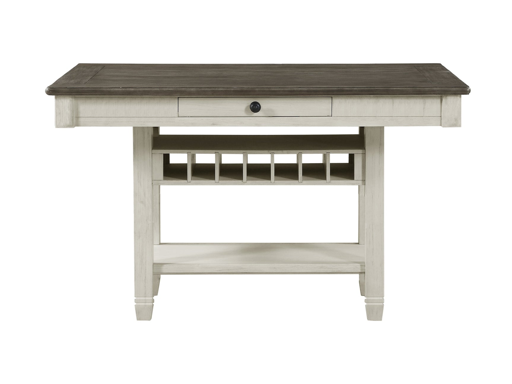 Granby Antique White And Rosy Brown Counter Height Table - Ornate Home