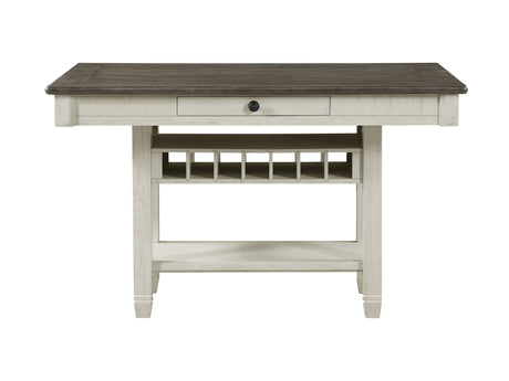 Granby Antique White And Rosy Brown Counter Height Table - Ornate Home