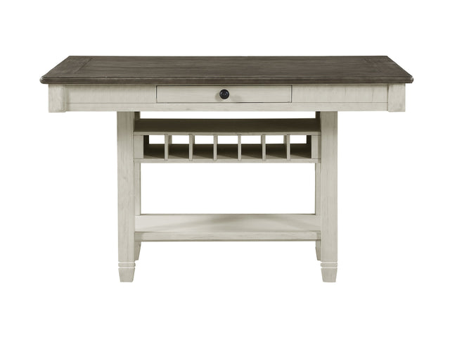 Granby Antique White And Rosy Brown Counter Height Table - Ornate Home