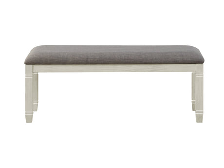 Granby Antique White Dining Bench - Ornate Home