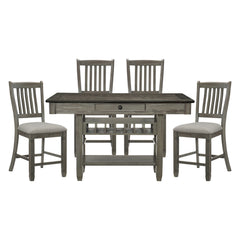 Granby Gray 5pc Dining Set - Ornate Home