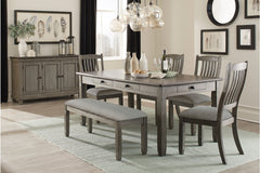 Granby Gray 6pc Dining Set - Ornate Home