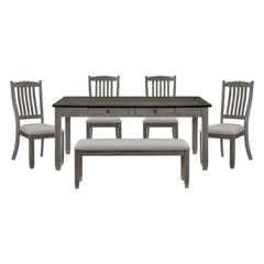 Granby Gray 6pc Dining Set - Ornate Home