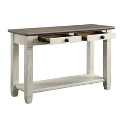 Granby Rosy Brown & Antique White Sofa Table - Ornate Home