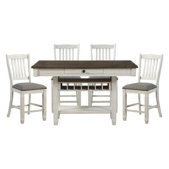 Granby Silver 5pc Dining Set - Ornate Home