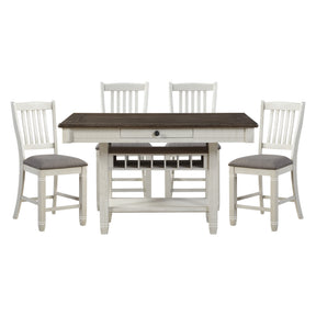 Granby Silver 5pc Dining Set - Ornate Home