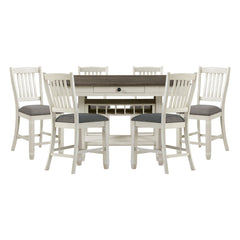 Granby Silver 7pc Dining Set - Ornate Home