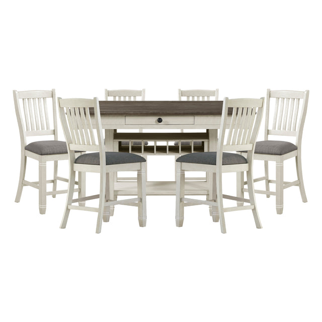 Granby Silver 7pc Dining Set - Ornate Home