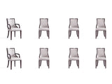 Grand 8-Piece Dining Chairs in Light Grey - Ornate Home