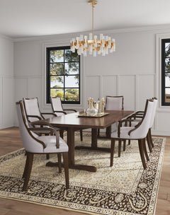 Grand 8-Piece Dining Chairs in Light Grey - Ornate Home