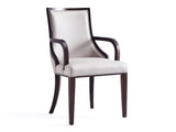 Grand Dining Armchair in Light Grey - Ornate Home