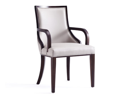Grand Dining Armchair in Light Grey - Ornate Home