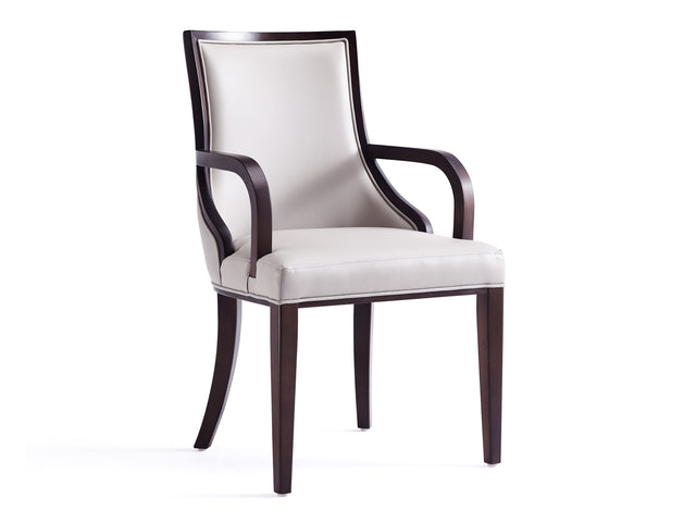 Grand Dining Armchair in Light Grey - Ornate Home