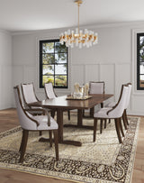 Grand Dining Armchair in Light Grey - Ornate Home