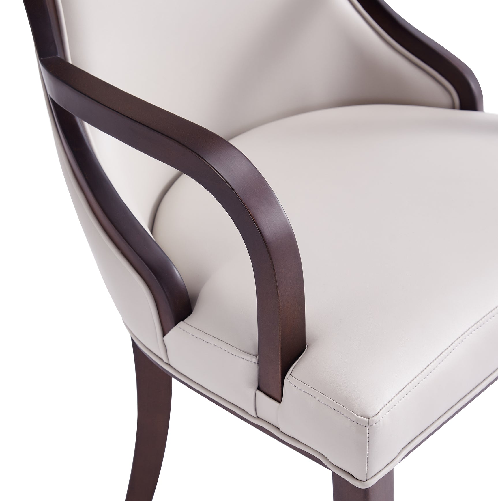 Grand Dining Armchair in Light Grey - Ornate Home