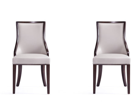 Grand Dining Chairs in Light Grey (set of 2) - Ornate Home