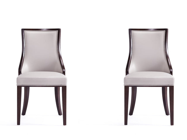 Grand Dining Chairs in Light Grey (set of 2) - Ornate Home