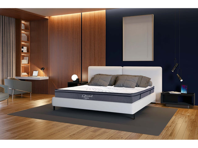 Grand Lux 14" King Innerspring Euro Top Mattress - Ornate Home