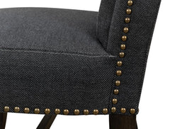 Grand Manor Black High Back Dining Chair (Set of 2) - Ornate Home