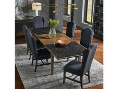 Grand Manor Black High Back Dining Chair (Set of 2) - Ornate Home