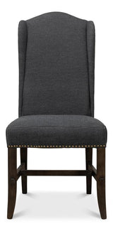 Grand Manor Black High Back Dining Chair (Set of 2) - Ornate Home