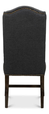Grand Manor Black High Back Dining Chair (Set of 2) - Ornate Home