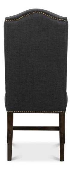 Grand Manor Black High Back Dining Chair (Set of 2) - Ornate Home