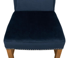 Grand Manor Blue High Back Dining Chair (Set of 2) - Ornate Home