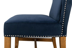 Grand Manor Blue High Back Dining Chair (Set of 2) - Ornate Home