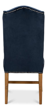 Grand Manor Blue High Back Dining Chair (Set of 2) - Ornate Home