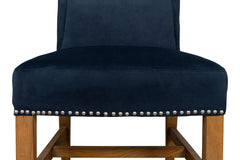 Grand Manor Blue High Back Dining Chair (Set of 2) - Ornate Home