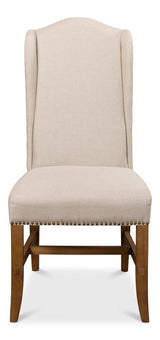 Grand Manor Ivory High Back Dining Chair (Set of 2) - Ornate Home