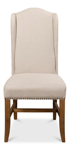 Grand Manor Ivory High Back Dining Chair (Set of 2) - Ornate Home