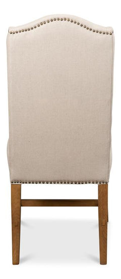 Grand Manor Ivory High Back Dining Chair (Set of 2) - Ornate Home