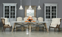 Grand Manor Ivory High Back Dining Chair (Set of 2) - Ornate Home